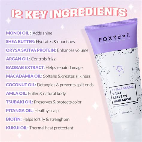 Get Spellbinding Results with Foxybae Hair 12 in 1 Witchcraft Daily Leave In Hair Mask